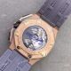 Swiss 7750 Audemars Piguet Replica Watch Rose Gold Purple Rubber Band (7)_th.jpg
